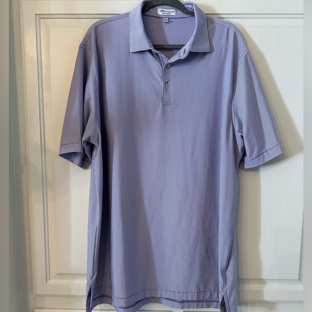 Peter Millar Men's Purple Performance Polo Shirt